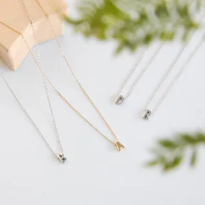 Simple Elegant A-Z Alphabet Pendant Jewellery Necklace