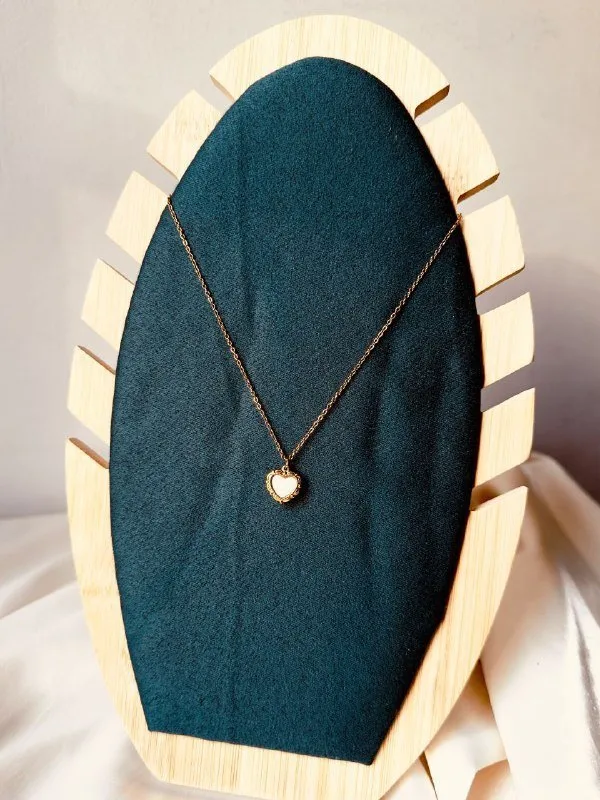 Simple Heart Necklace - Stainless Steel