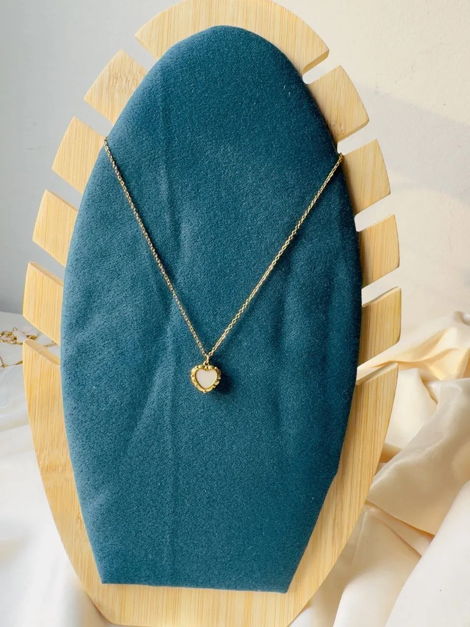 Simple Heart Necklace - Stainless Steel