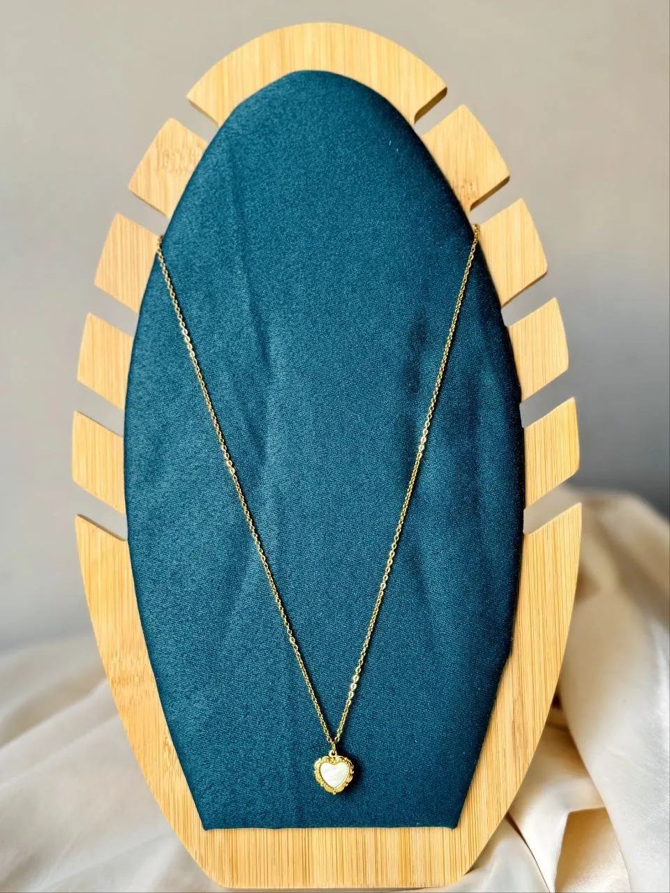 Simple Heart Necklace - Stainless Steel