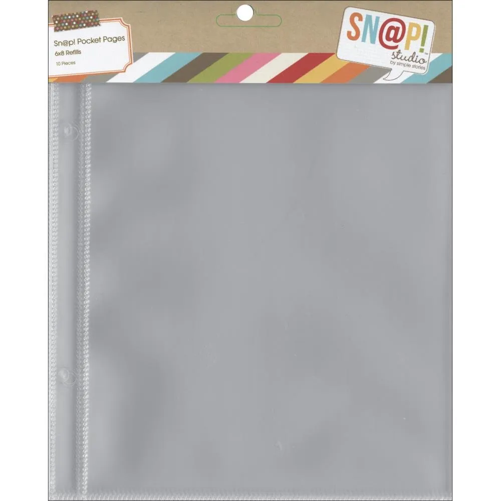 Simple Stories - Sn@p! Pocket Pages - 6x8 Refills (10/pack)