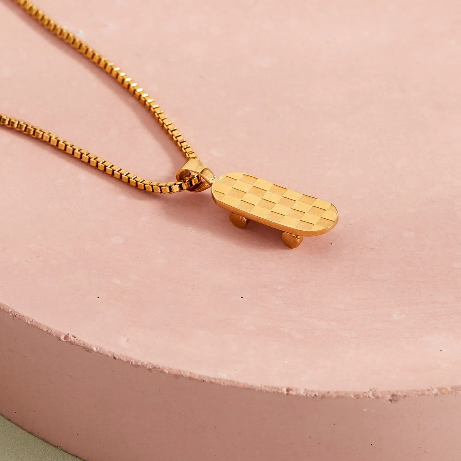 Skateboard Necklace