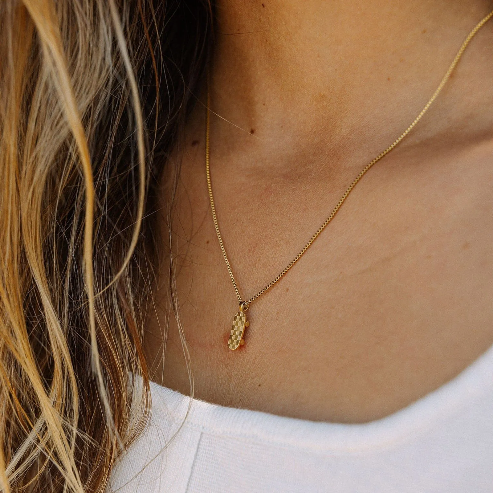 Skateboard Necklace