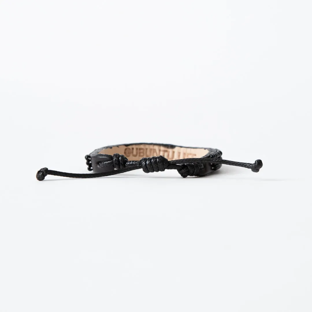 Skinny LOVE Bracelet - Black/Gold