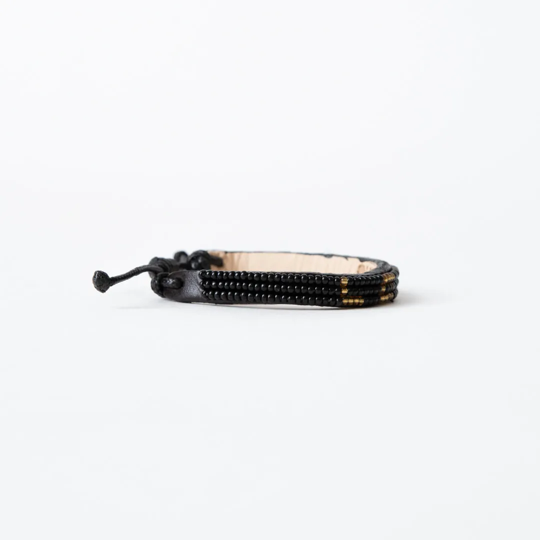Skinny LOVE Bracelet - Black/Gold