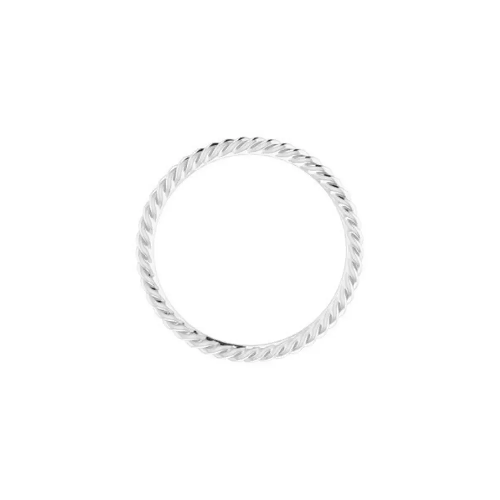 Skinny Stackable Rope Ring