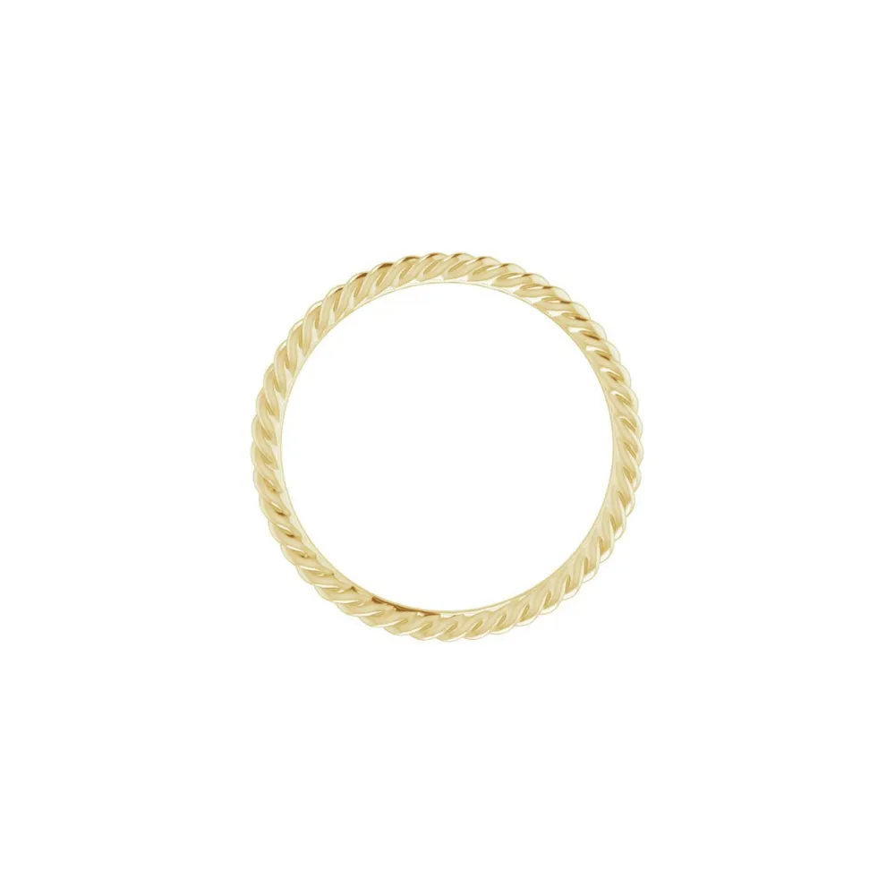 Skinny Stackable Rope Ring