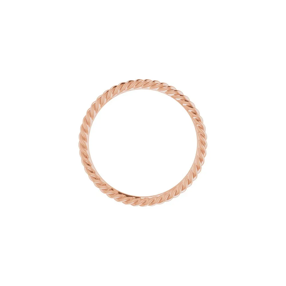 Skinny Stackable Rope Ring