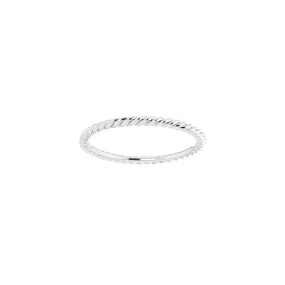 Skinny Stackable Rope Ring