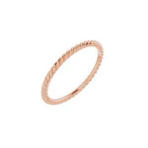 Skinny Stackable Rope Ring