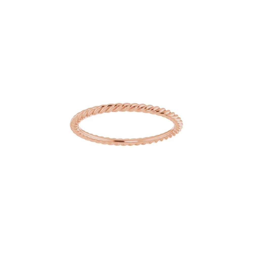 Skinny Stackable Rope Ring