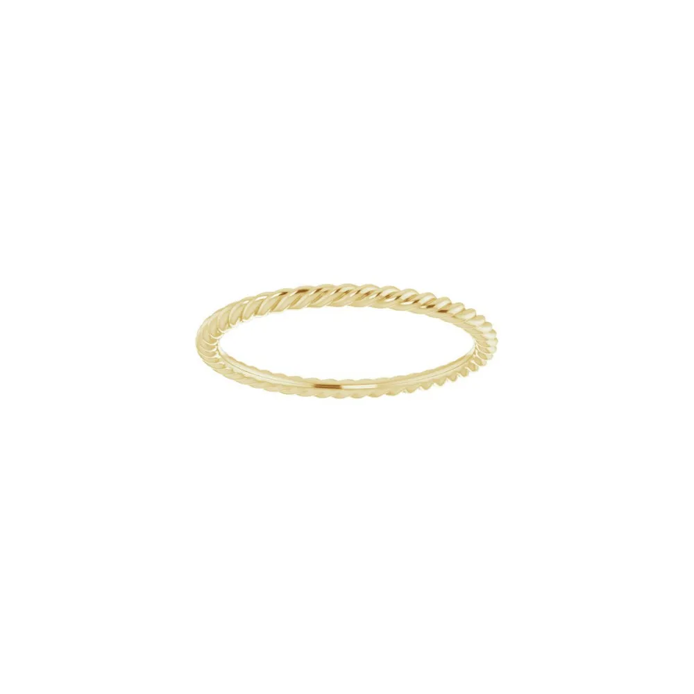 Skinny Stackable Rope Ring