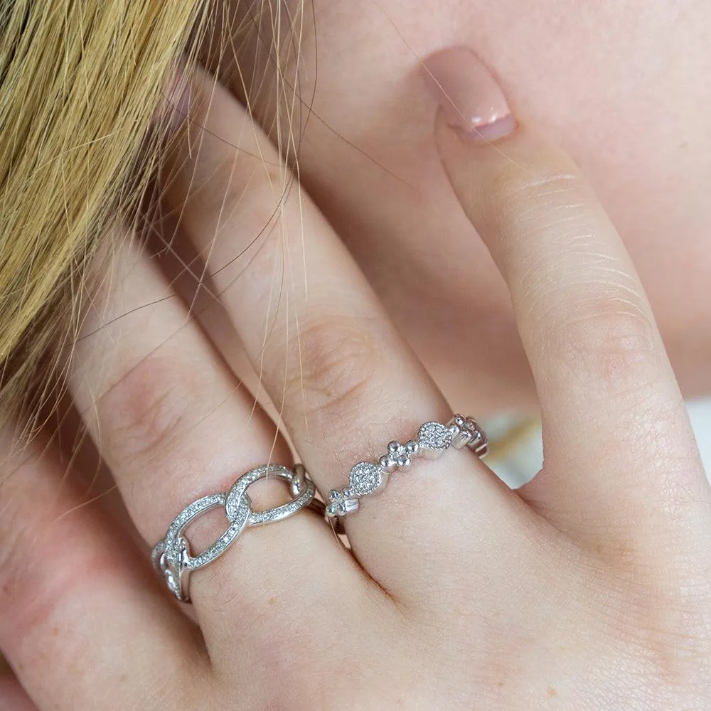 Skip A Beat Stackable Ring