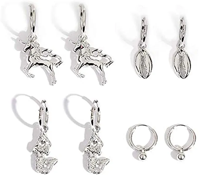 SL-079 Women's Hoop Earrings 4 Pairs x 14 Boxes - NEW - SMALL LOT