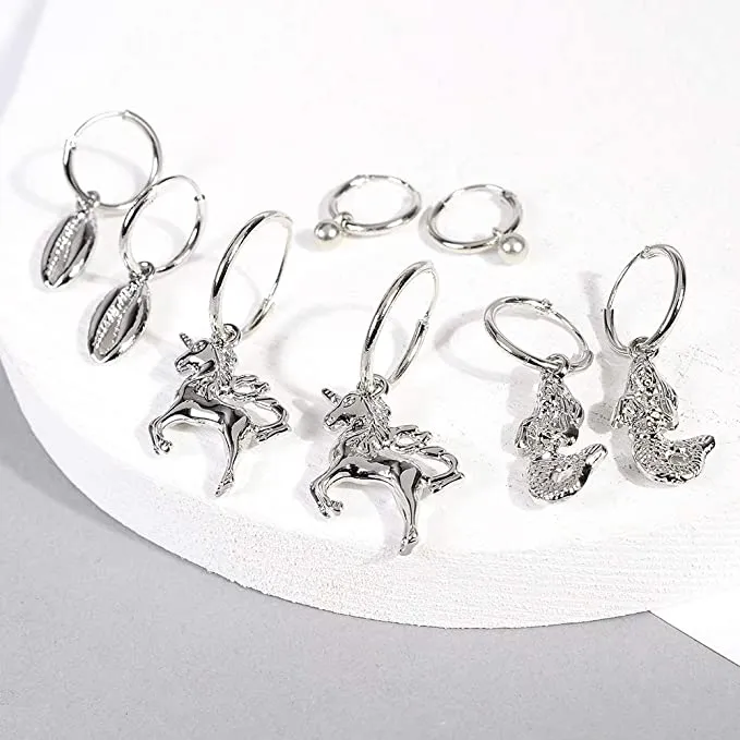 SL-079 Women's Hoop Earrings 4 Pairs x 14 Boxes - NEW - SMALL LOT