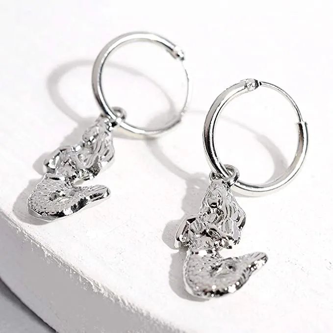 SL-079 Women's Hoop Earrings 4 Pairs x 14 Boxes - NEW - SMALL LOT