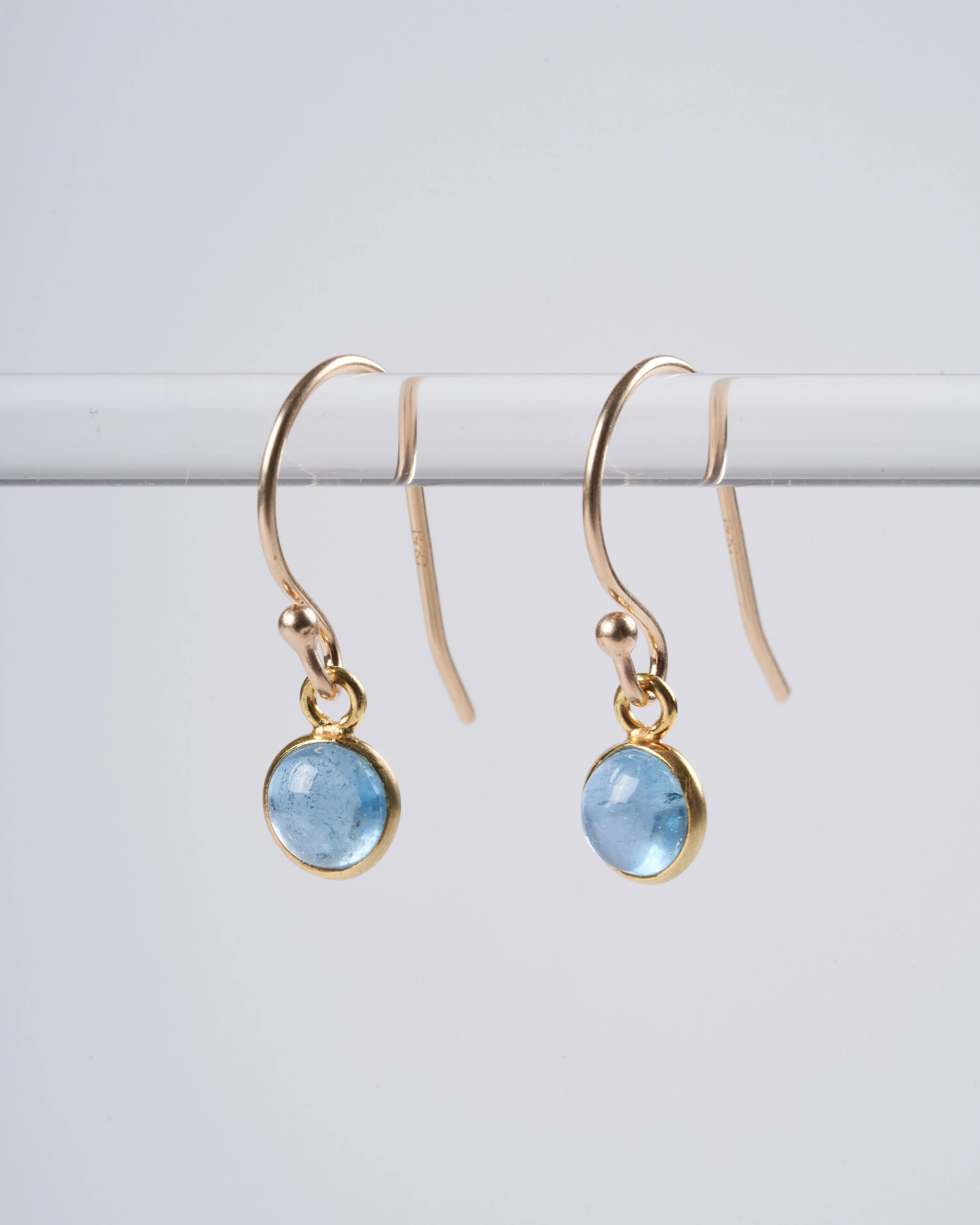 small aquamarine earrings