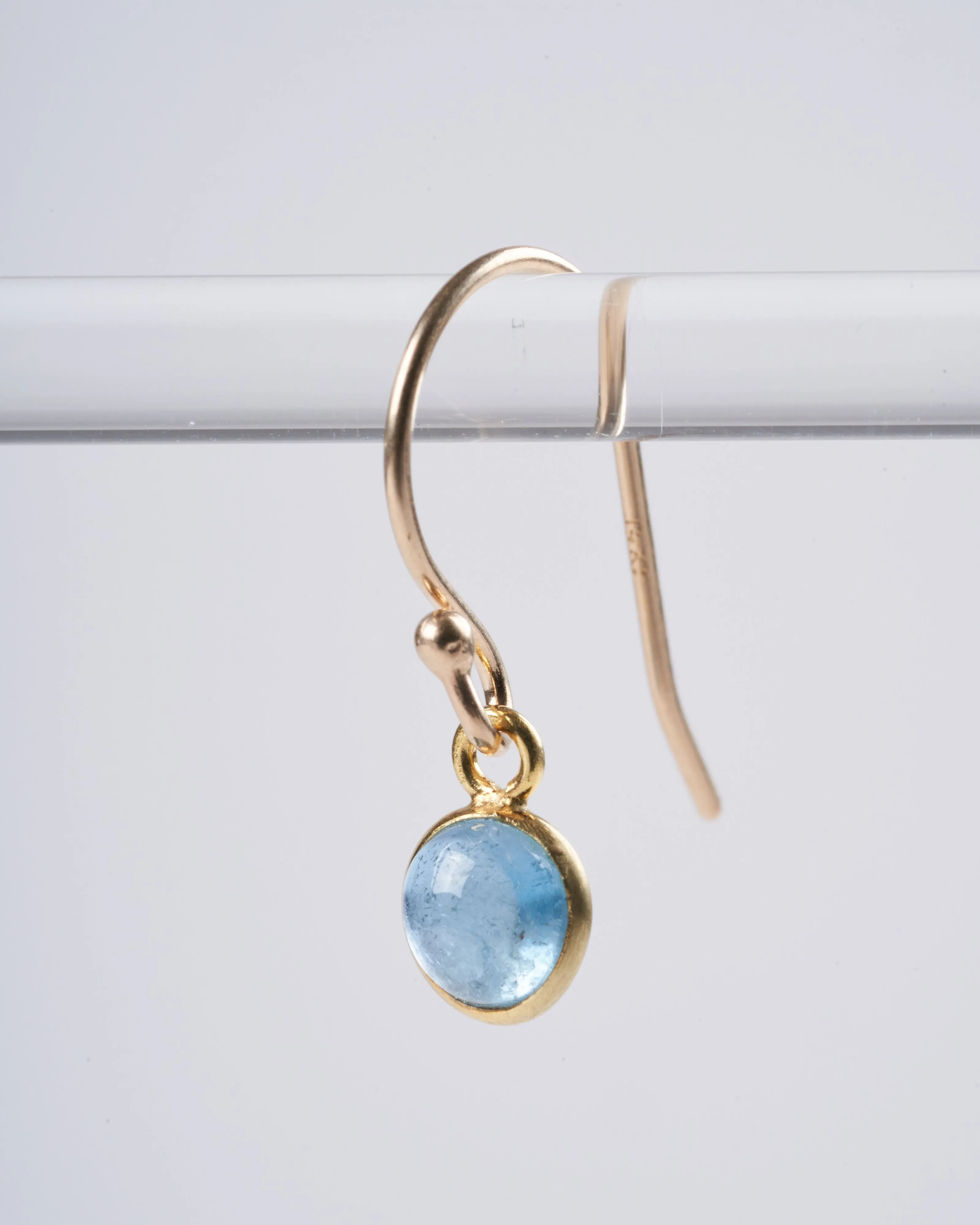 small aquamarine earrings