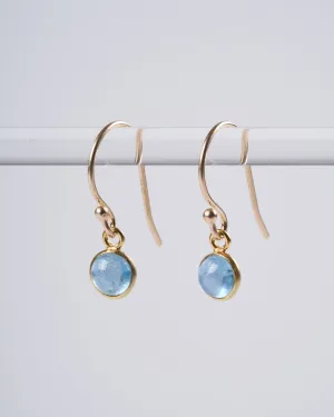 small aquamarine earrings