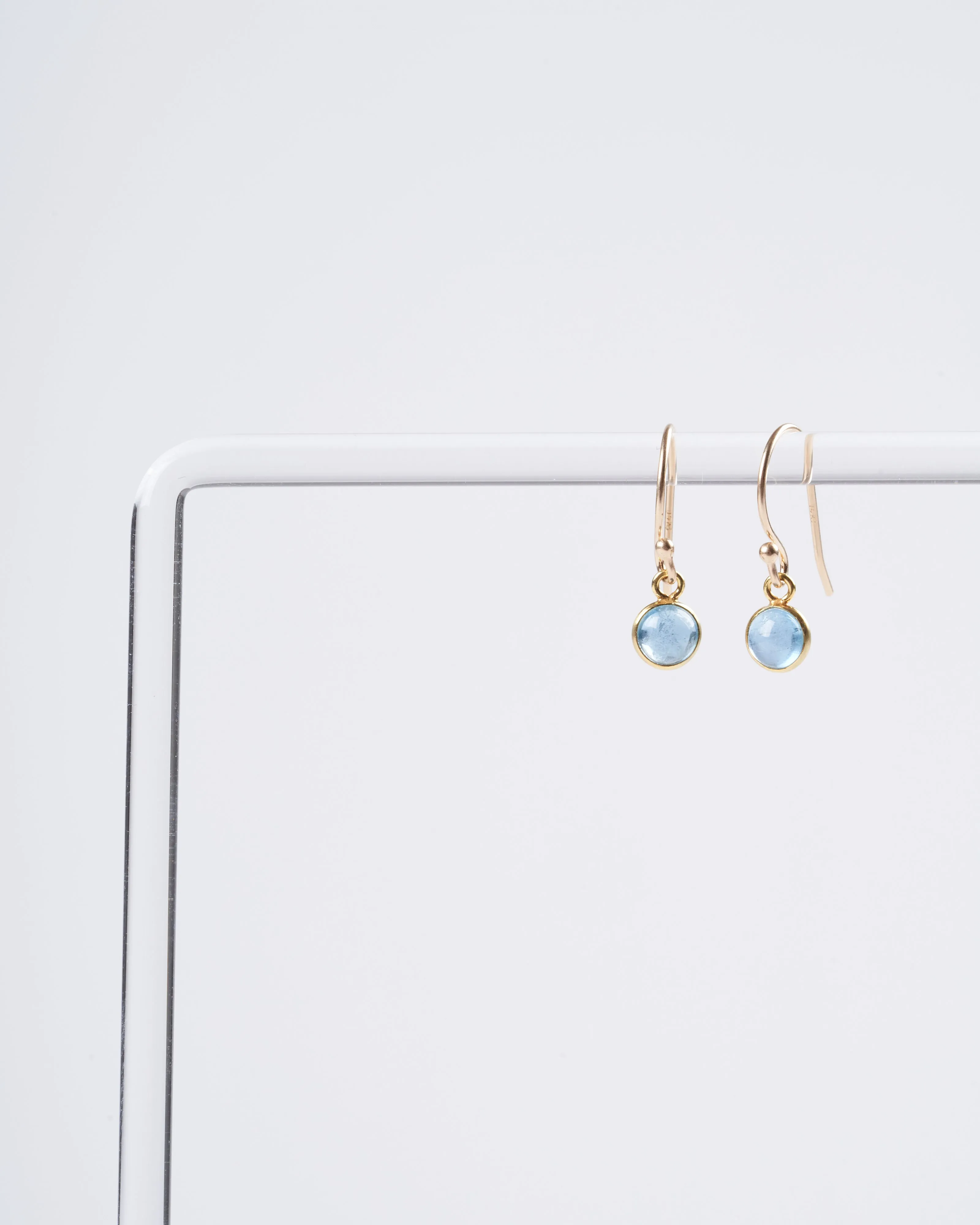 small aquamarine earrings