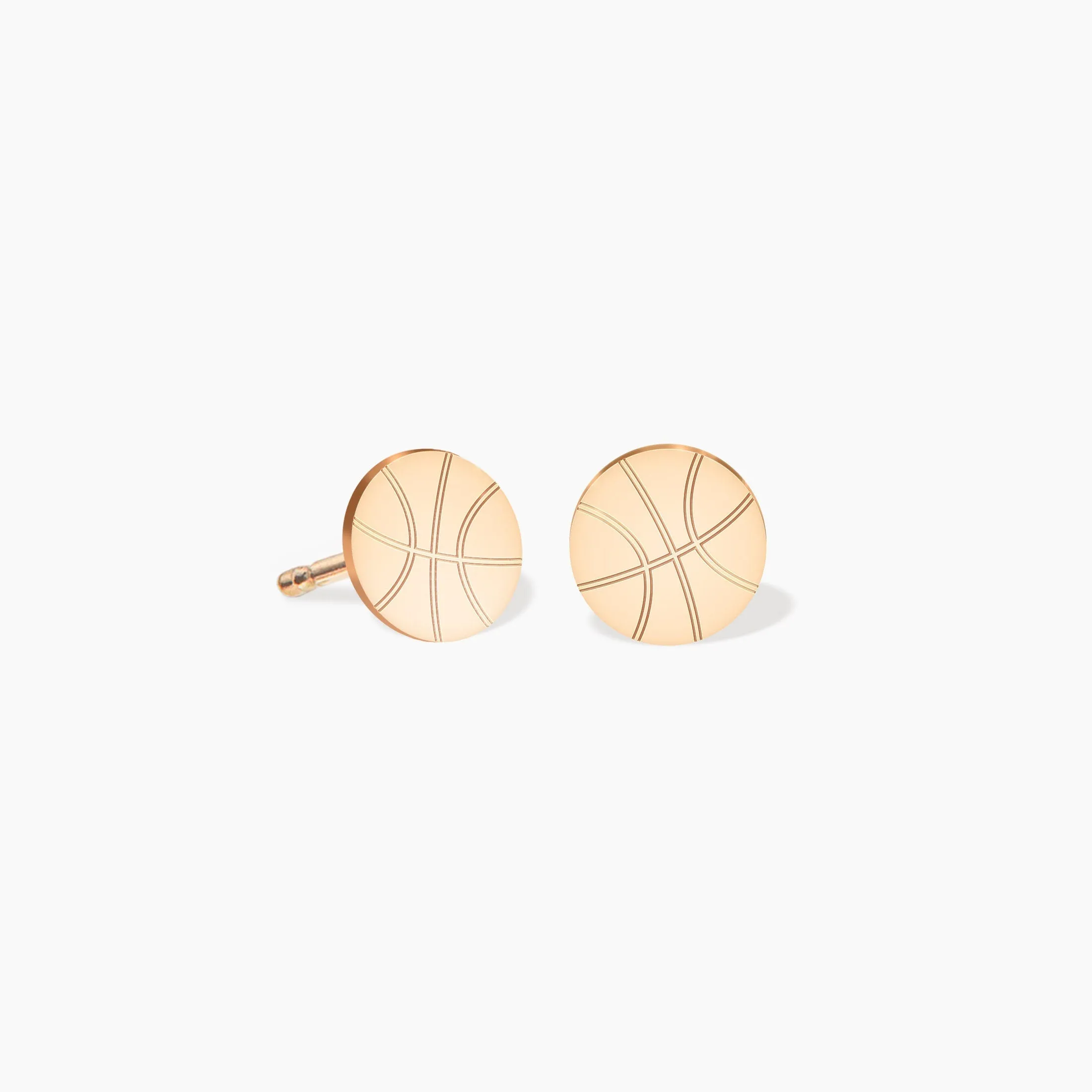 Small Basketball Earrings
