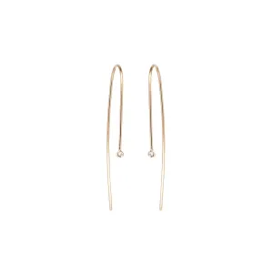 Small Diamond Wire Earrings