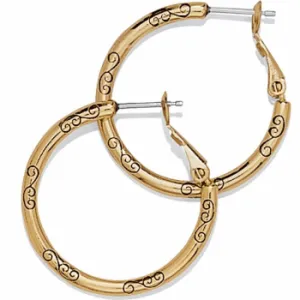 Small Earring Charm Hoops J19521