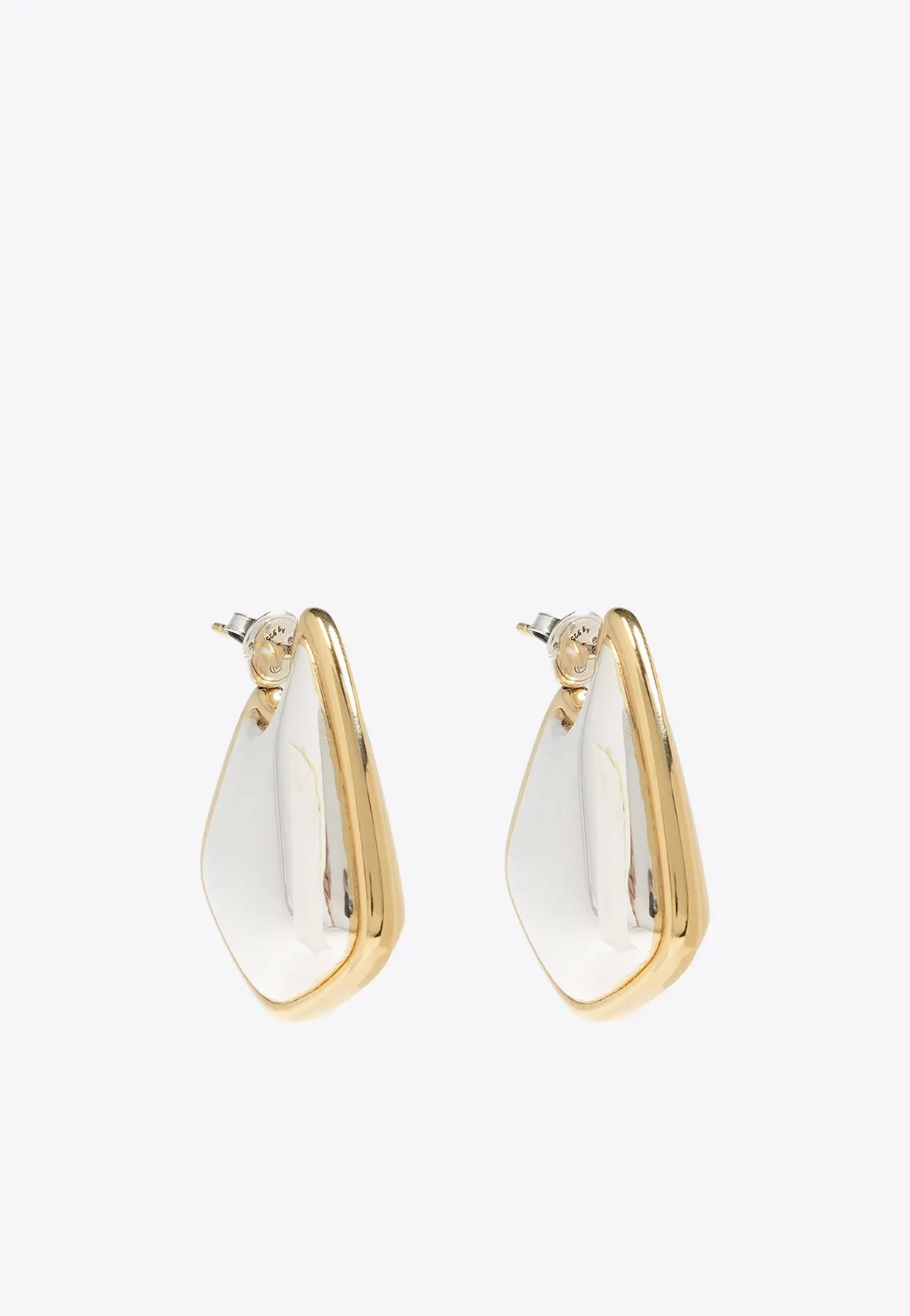 Small Fin Bi-Color Earrings