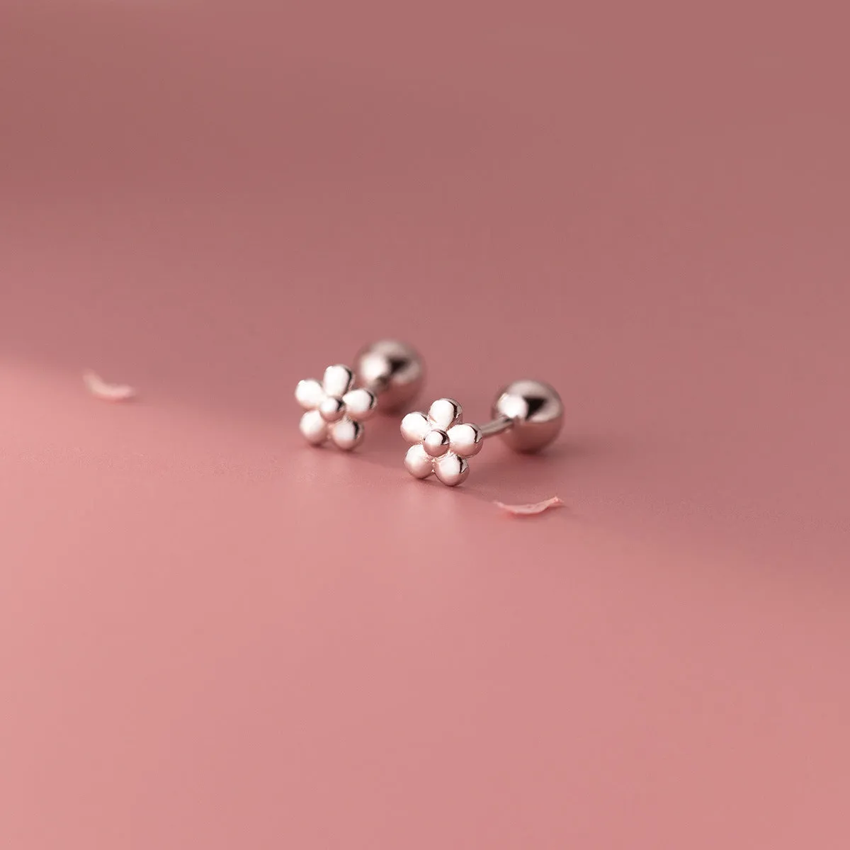 Small flower Screw back Studs Earrings - ESB020