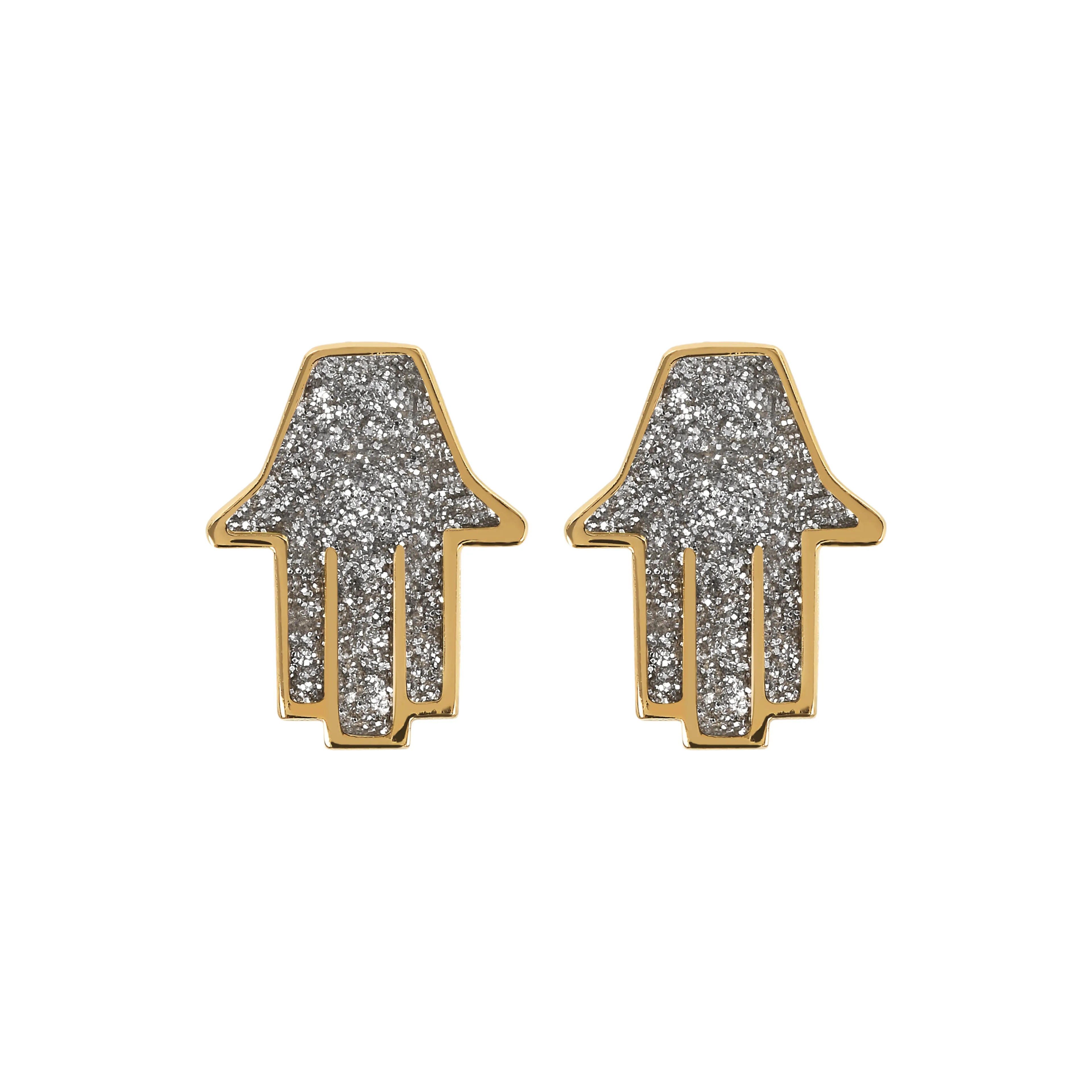 Small Hamsa Stud Earrings