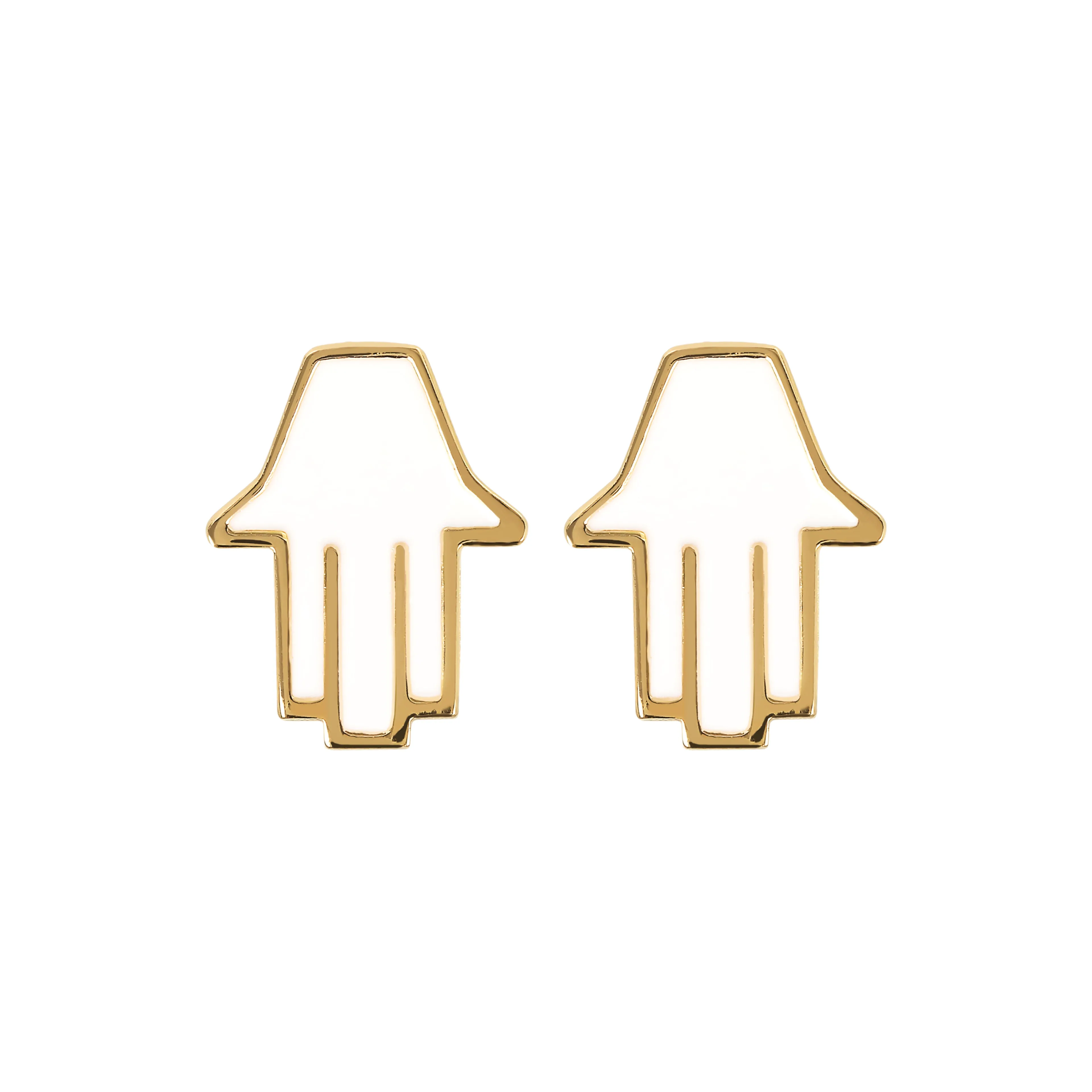Small Hamsa Stud Earrings