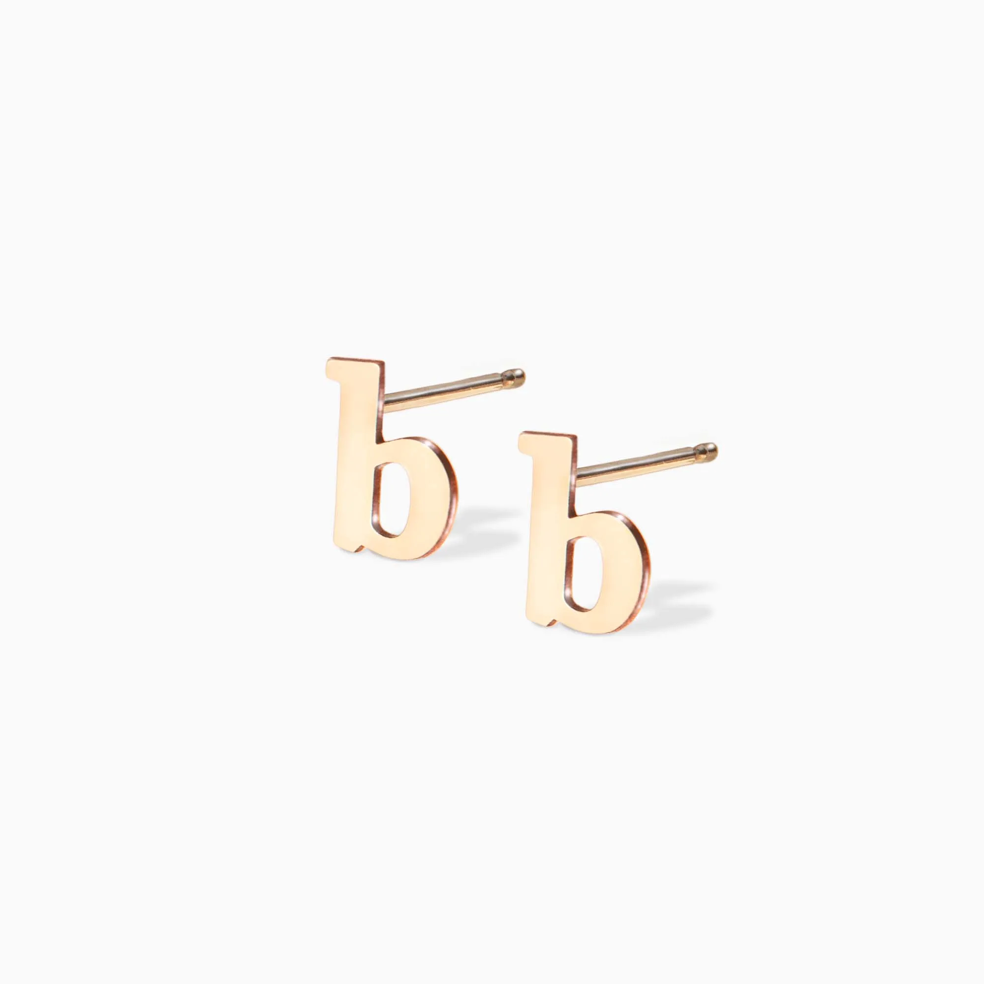 Small Letter Stud Earrings