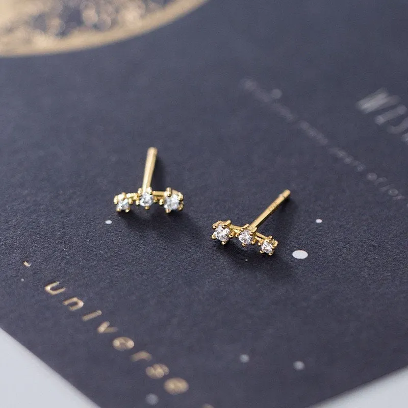 Small Stars Stud Earrings-ECZ005