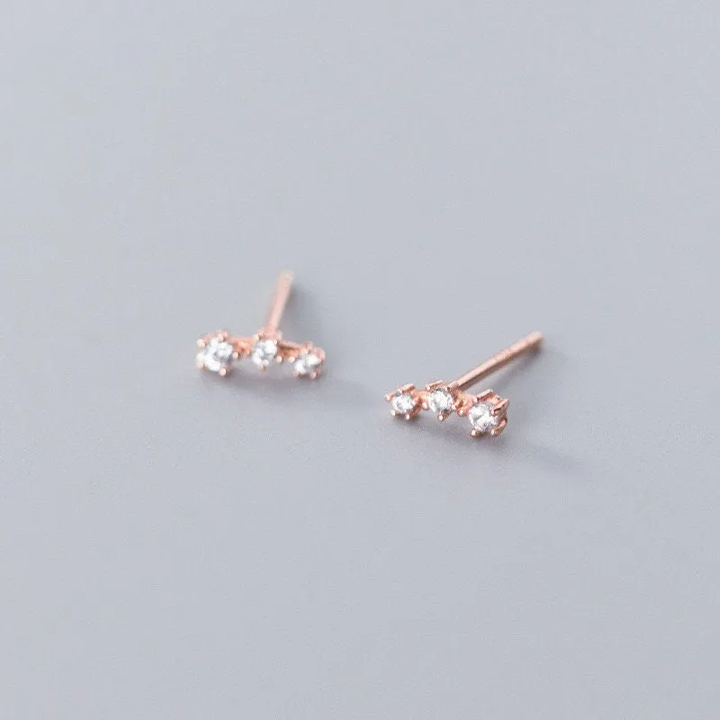 Small Stars Stud Earrings-ECZ005