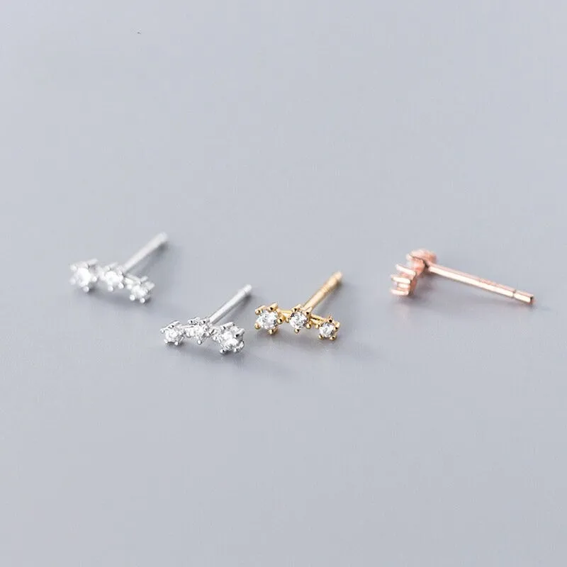 Small Stars Stud Earrings-ECZ005