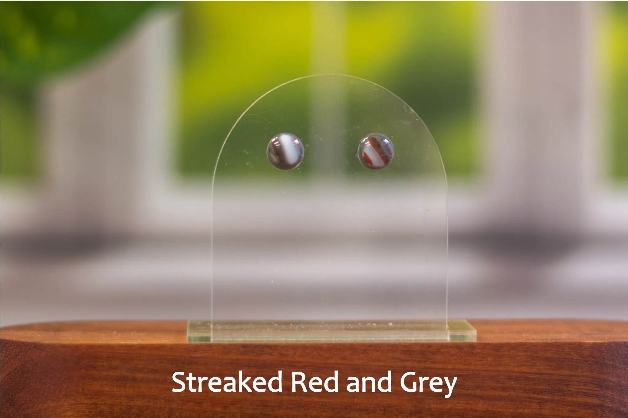 Small Stud Fused Glass Earrings