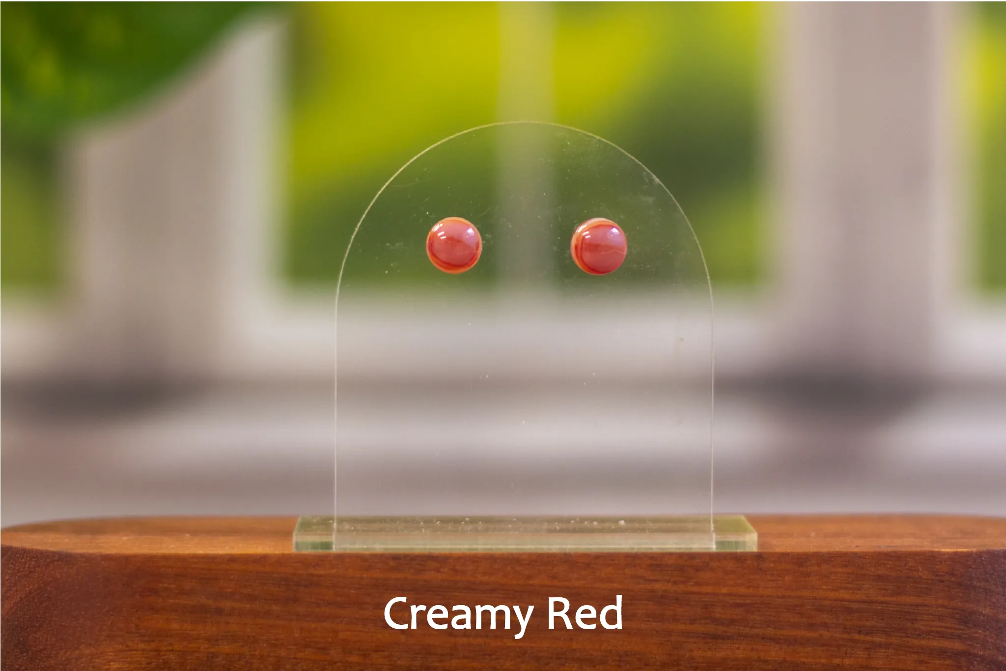 Small Stud Fused Glass Earrings
