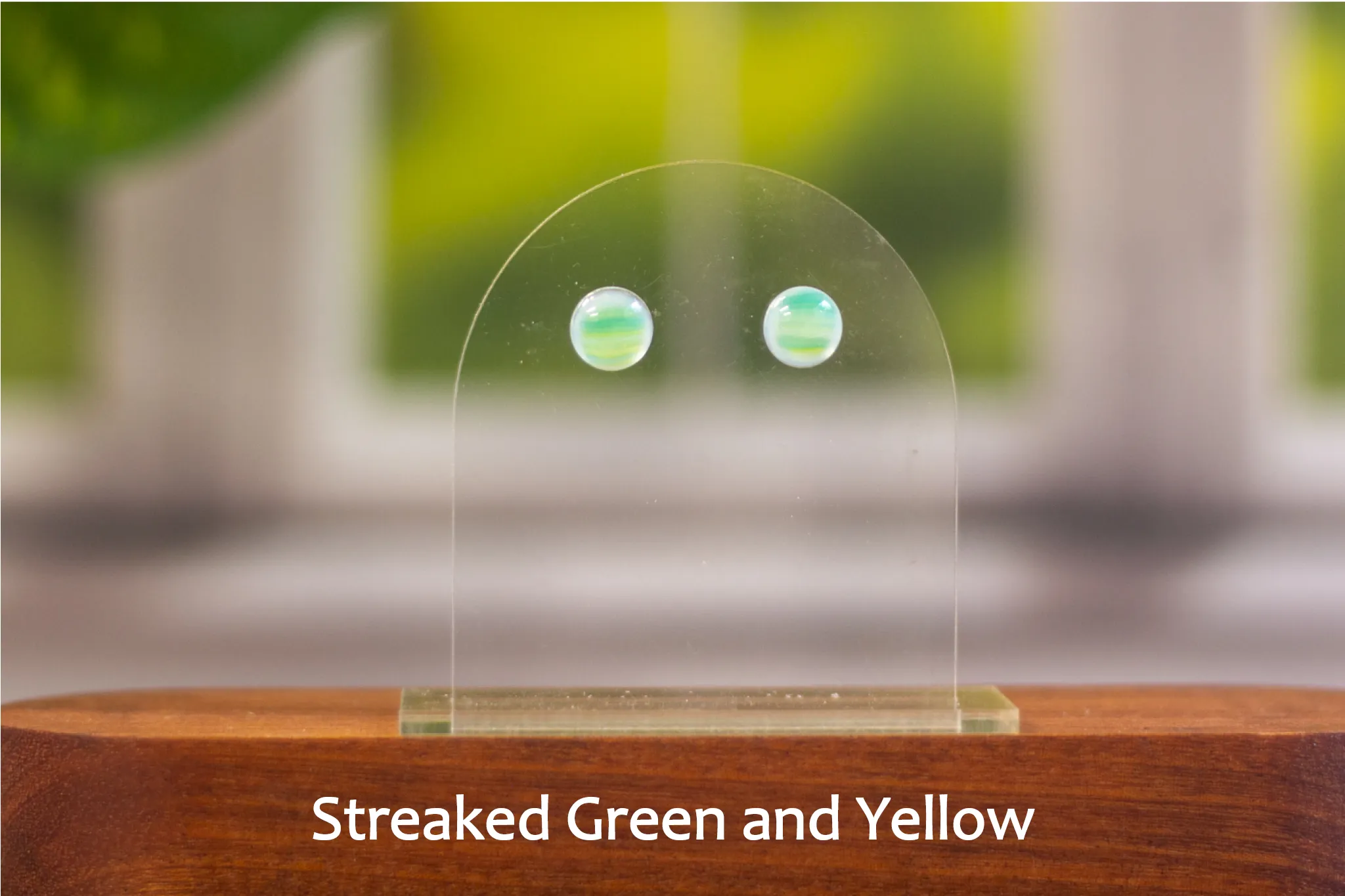Small Stud Fused Glass Earrings