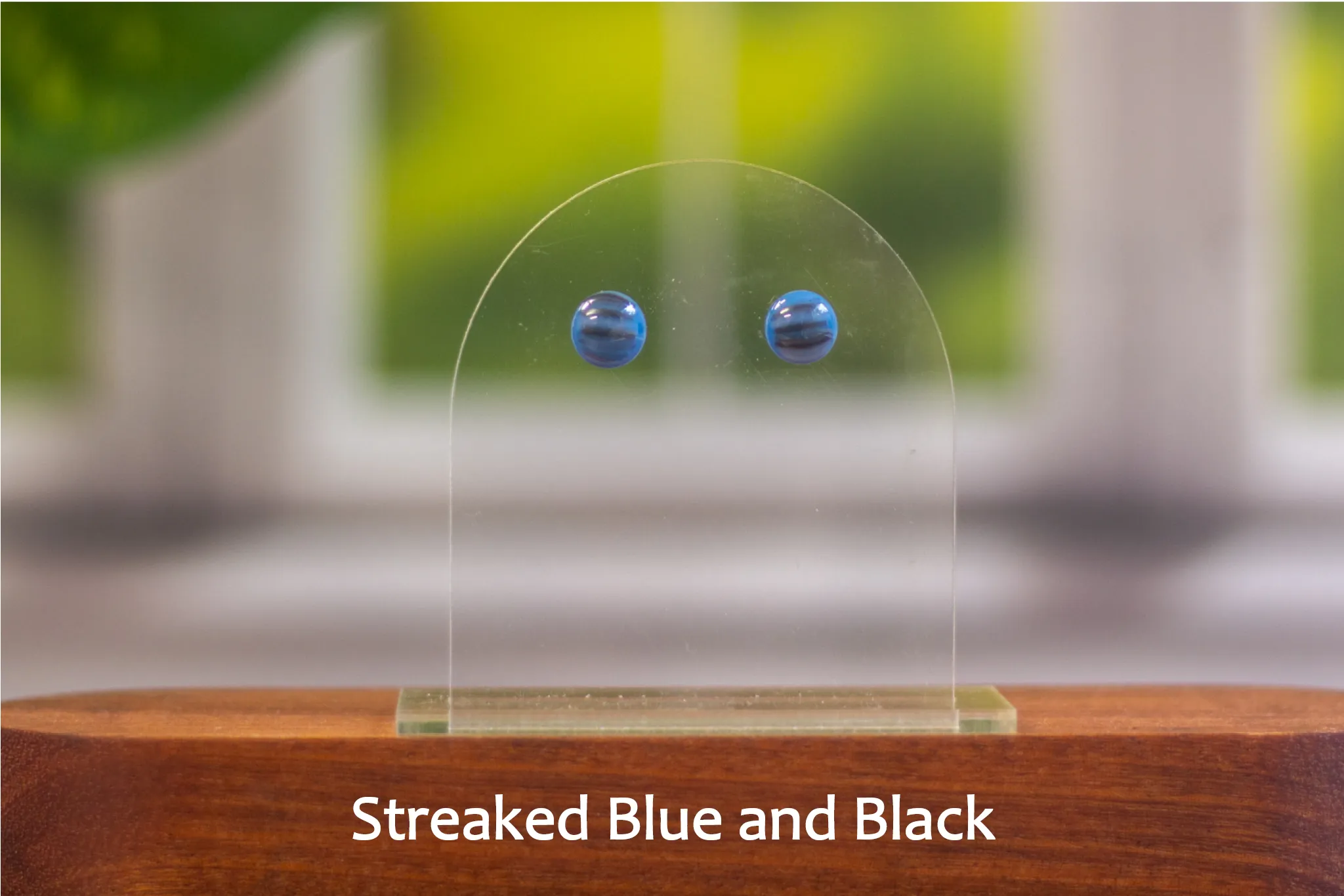 Small Stud Fused Glass Earrings