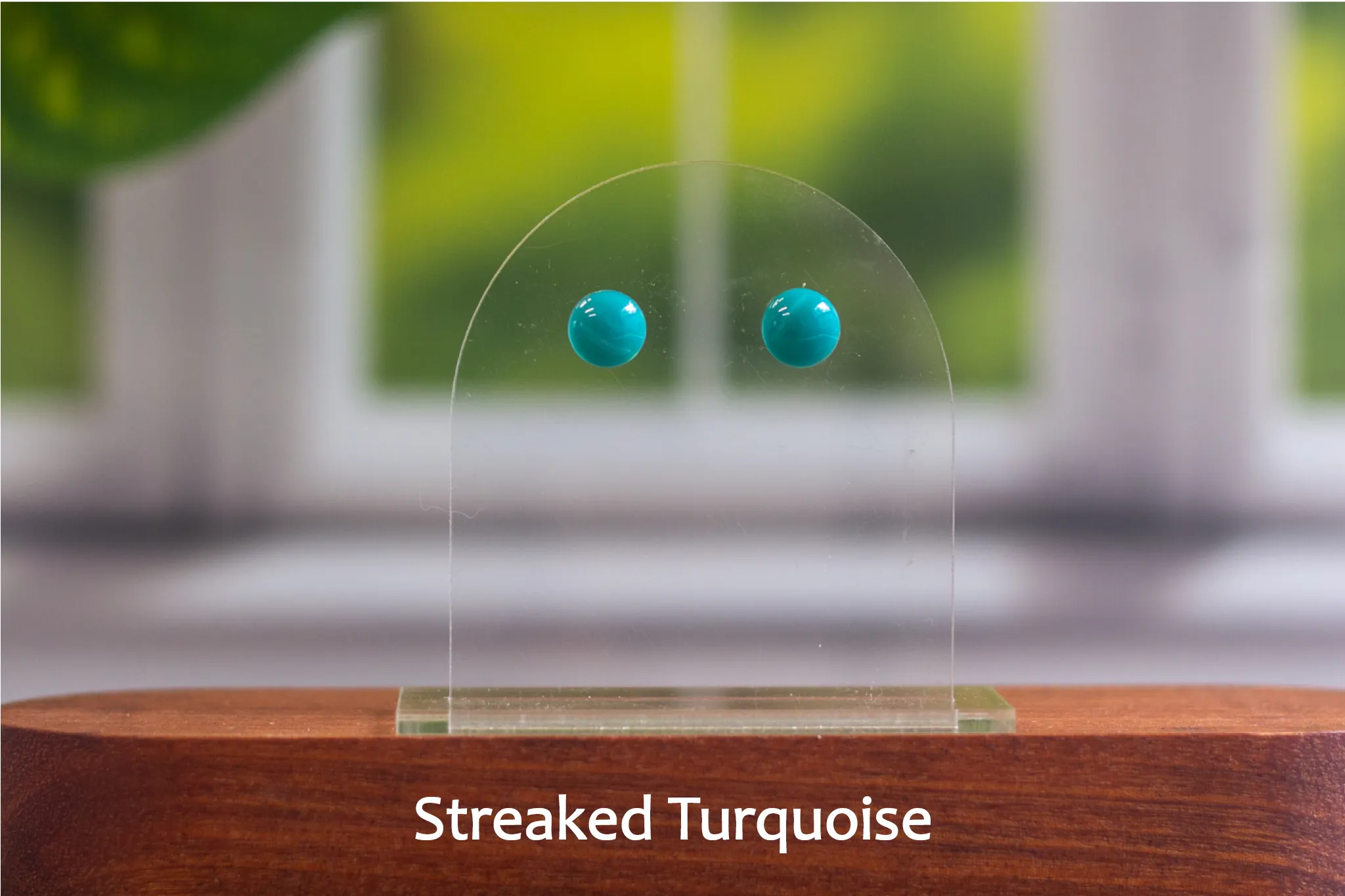 Small Stud Fused Glass Earrings