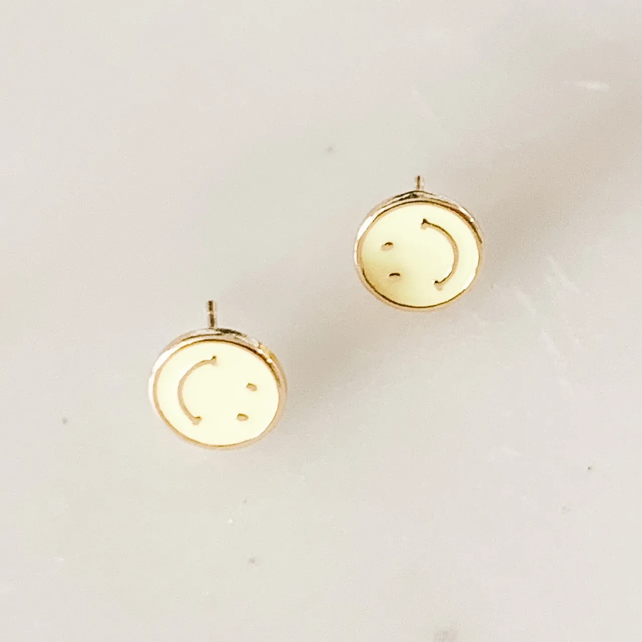 Smiley Face Stud Earrings