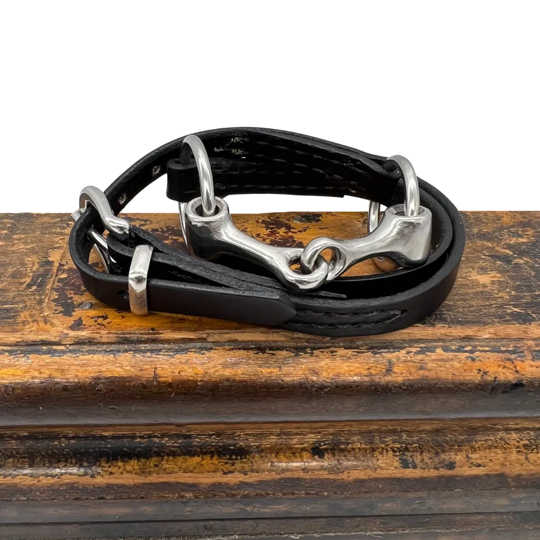 Snaffle Bit Bridle Leather Wrap Bracelet