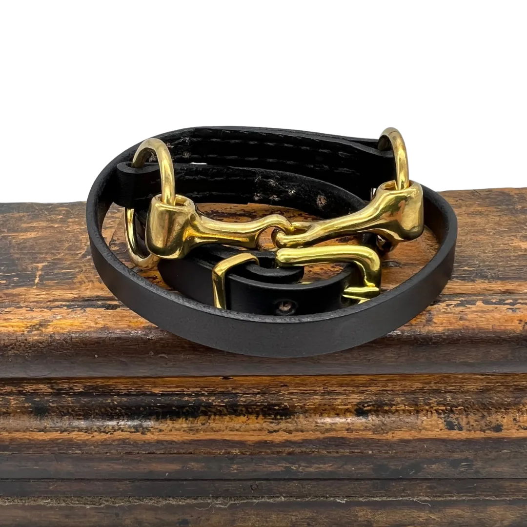 Snaffle Bit Bridle Leather Wrap Bracelet