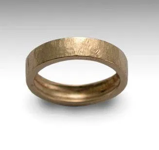 Solid Rose gold ring, unisex band, wedding band, 14K gold ring, rose gold band, textured band, mens band - Walk on the wild side RG1070A