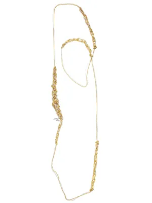 Spaced Bare Chain in Silver   Gold