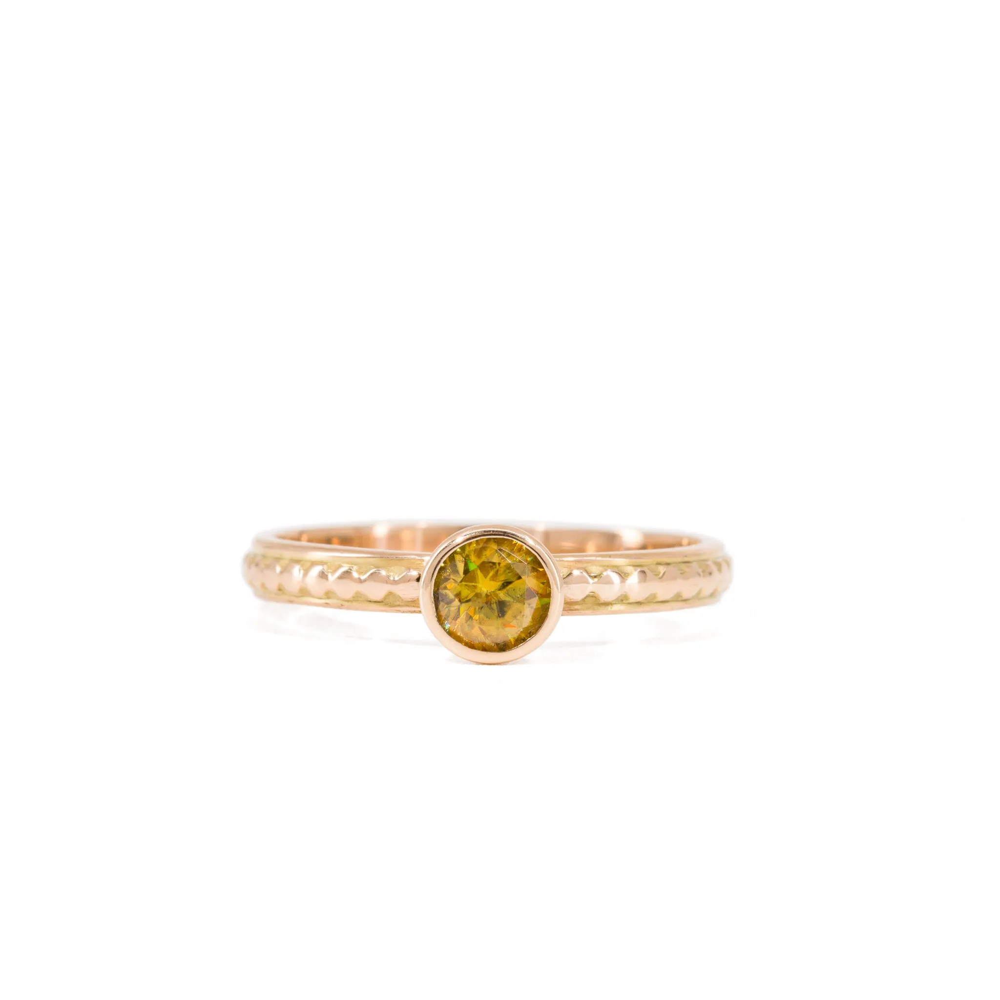 Sphene .39 Carat 14k Handcrafted Gemstone Ring