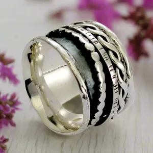Spinners Stacking Meditation Ring - Coming on strong.