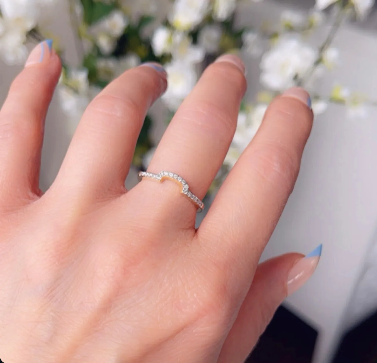 Stackable diamond rings