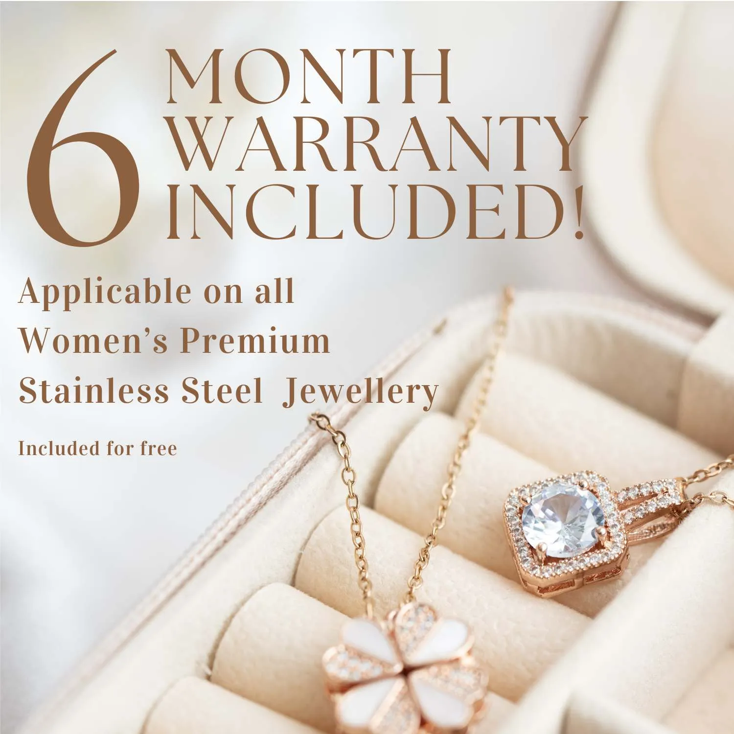 Stackable Rose Gold Diamond Rings (Pack of 3)
