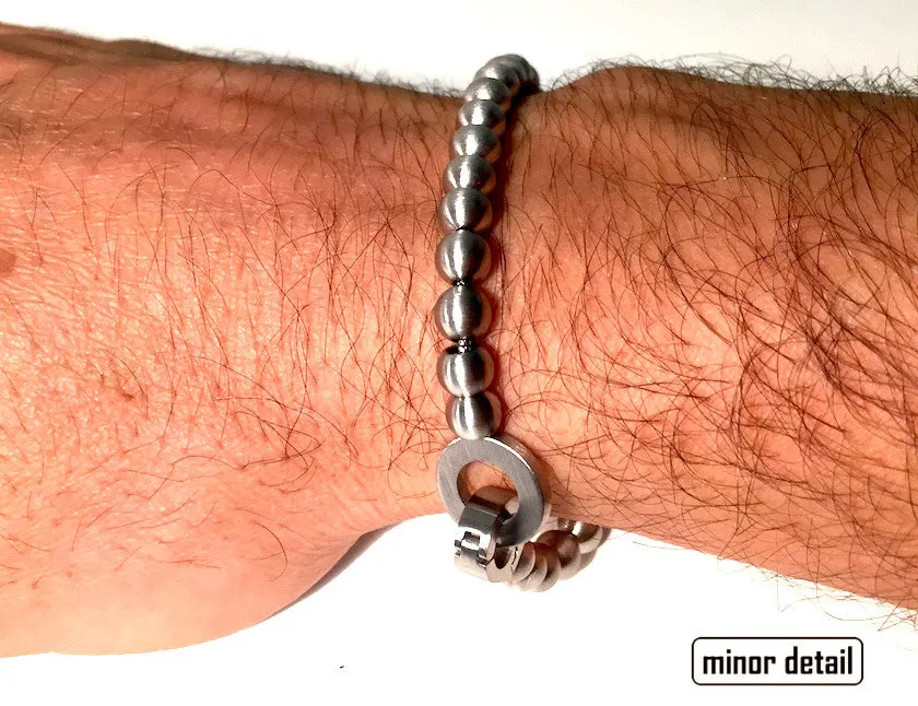 Stainless Steel Small 34 Ball Beaded Bracelet